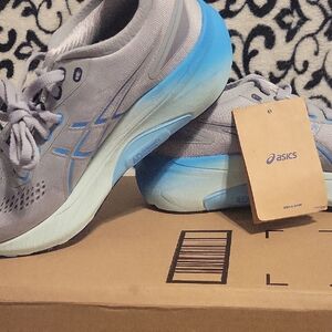 ASICS Women's Athletic Shoes in Gray and Blue